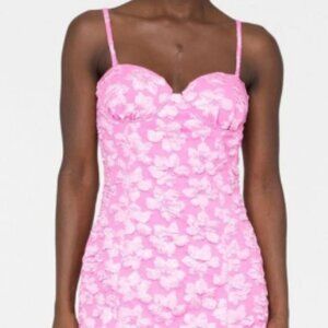 ROTATE BIRGER CHRISTENSEN Berta floral cloqué mini dress